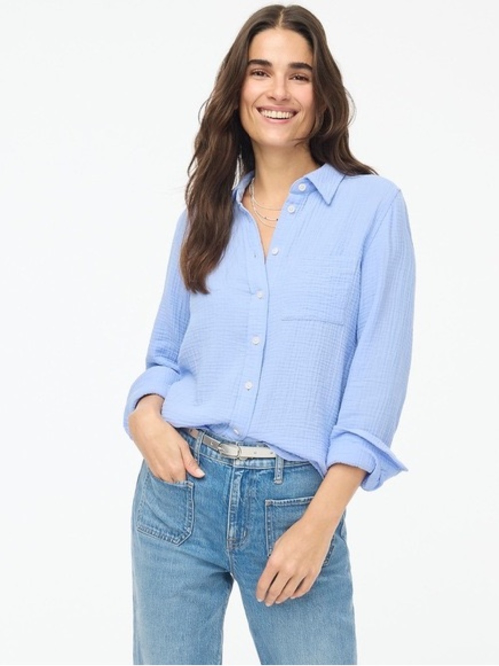 J. Crew Factory Light Blue Button-Down Shirt